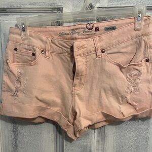 Faded Glory Women's Light Pink Jean Shorts